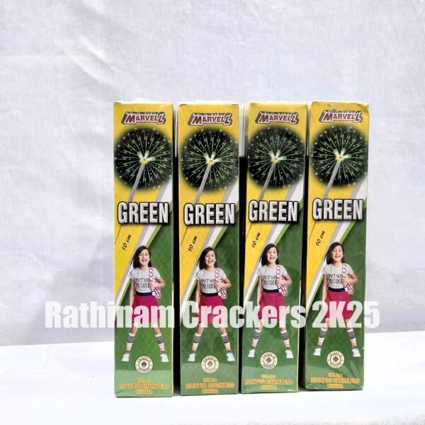 10 cm Green Sparklers10 Pcs - Box