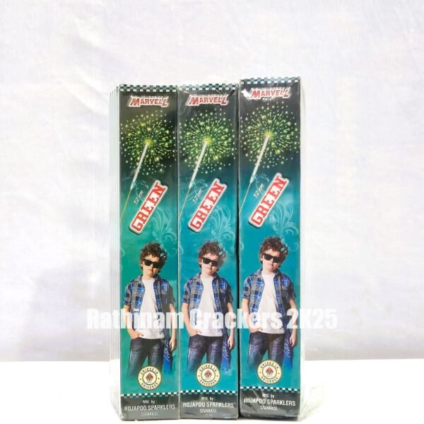12 cm Green Sparklers10 Pcs - Box