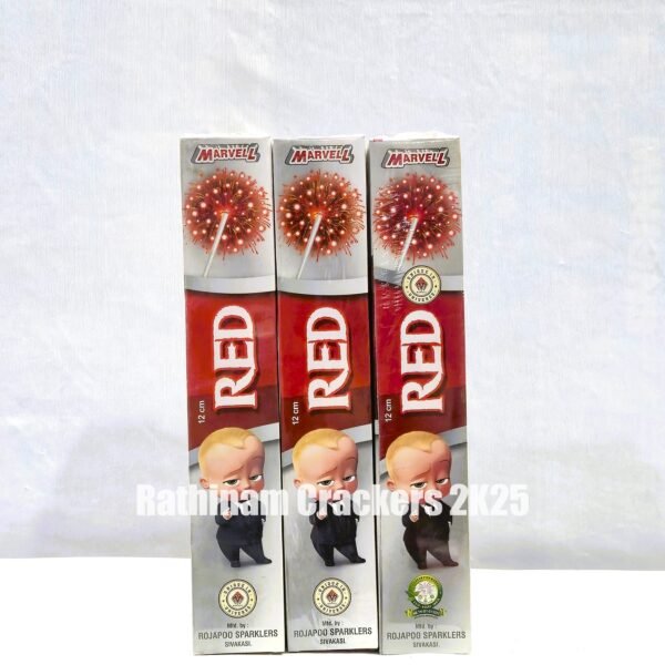 12 cm Red Sparklers10 Pcs - Box