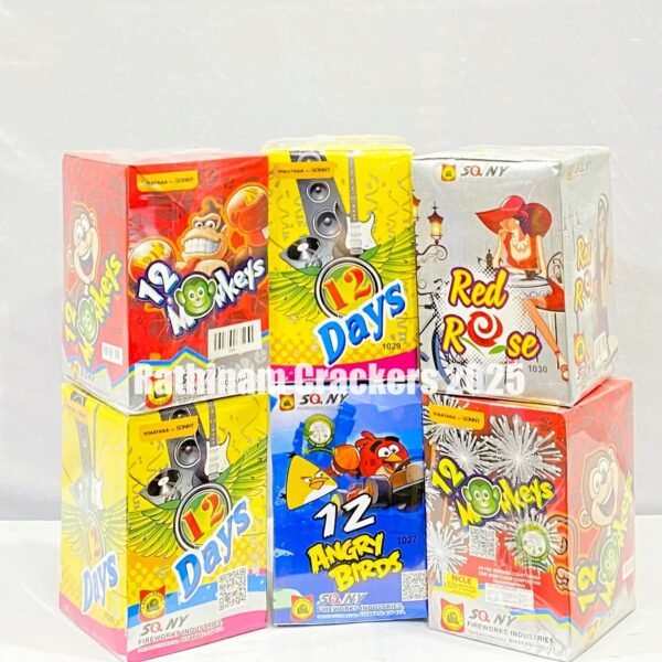 12 Shot Color Bomb ( Mix )1 Pc - Box