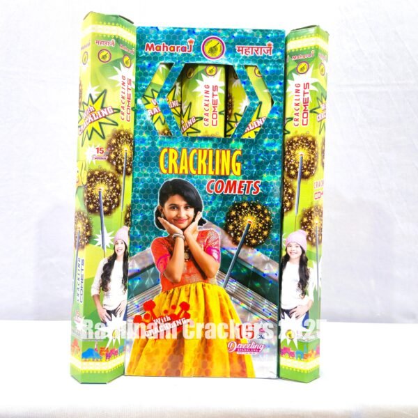 15 Cm Crackling Comets ( Mega Crackling )10 Pcs - Tube