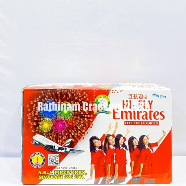 25 Shots Square Multi Colour ( Fly Emirates )1 Pc - Box