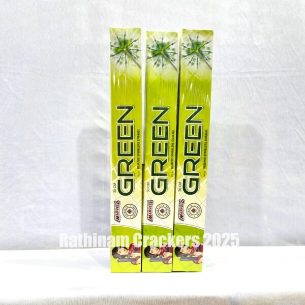 30 cm Green Sparklers5 Pcs - Box