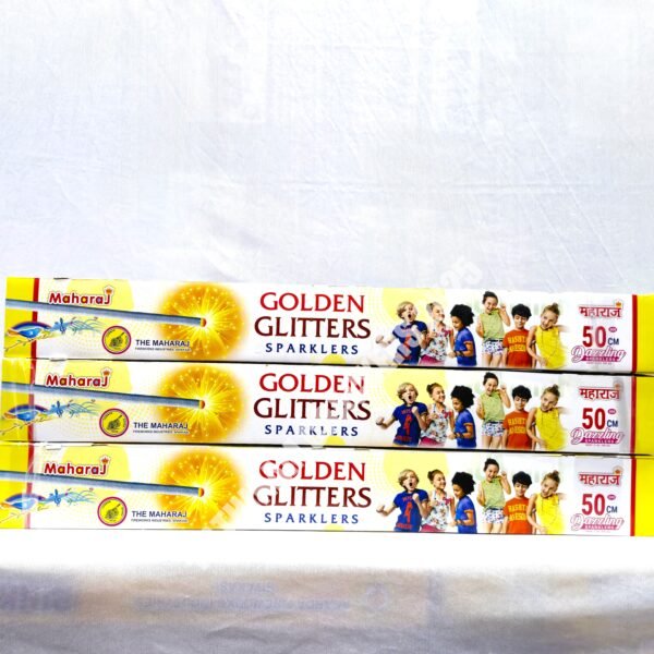 50 cm Golden Glitters 5 Pcs - Box