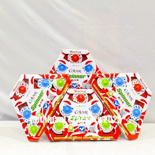 Color Spinner Combo ( R&G&White Effects ) 5 Pcs - Box