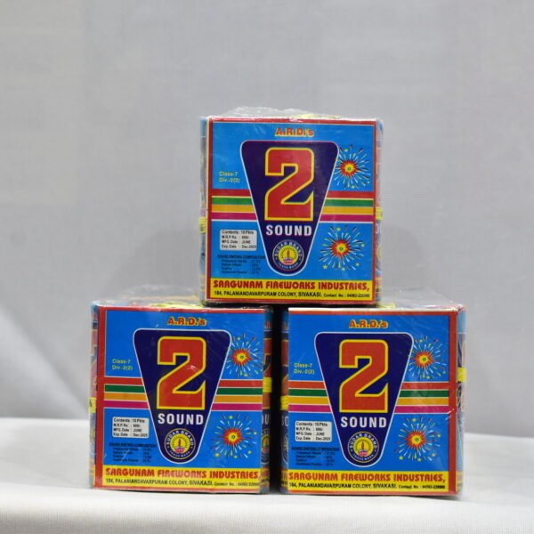 Two Sound Crackers  4"1 Pkt