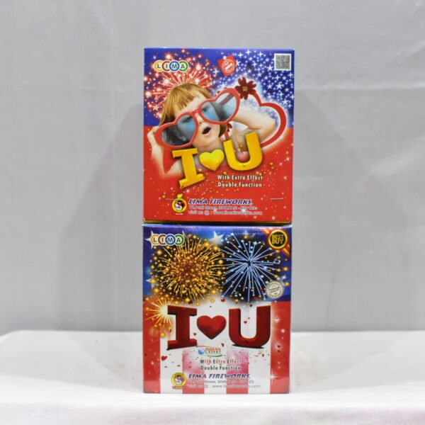 I love u ( White and Red Shots ) 1 Pc - Box