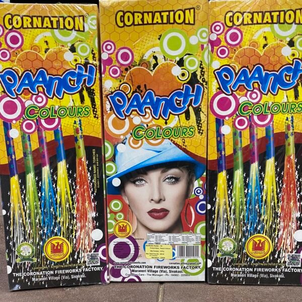 Paanch Color Pencil (  5 Color Candle ) 10 Pcs - Box