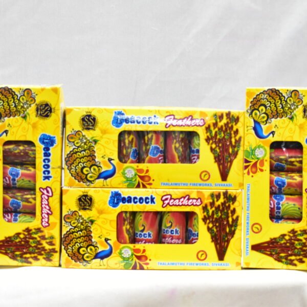 Peacock Feather Fountain 5 Pc - Box